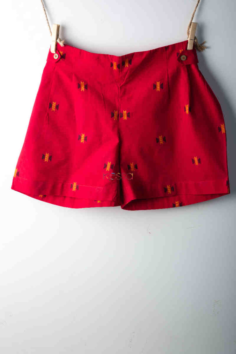 Buy Radical Red Printed Shorts WSS09 Online | KESSA.com