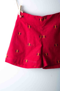 Image for Kessa Wss09 Radical Red Printed Shorts Look