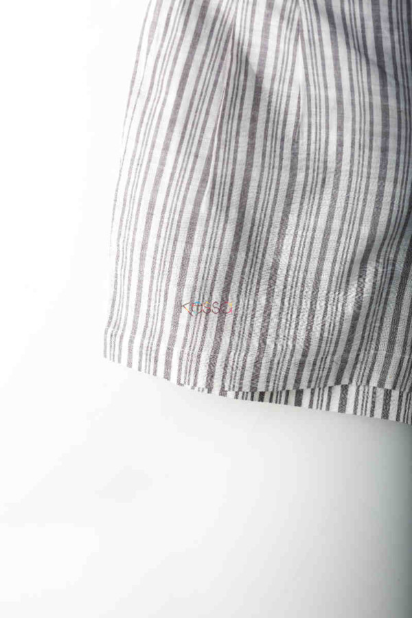 Image for Kessa Wss10 Santas Gray Printed Shorts Closeup