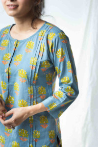 Image for Kessa De78 Meghdhanush Kurta Pajama Set Closeup