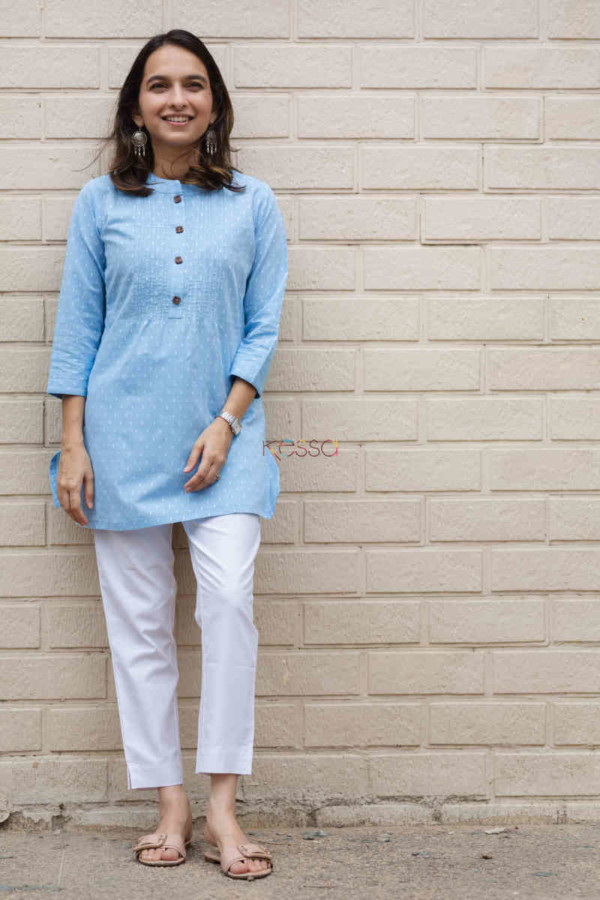 Image for Kessa Ws692 Arsh Tunic With Shell Buttons Featured