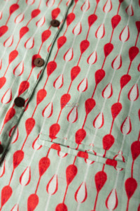 Image for Kessa Aj26 Huzair Kurta Pajama And Jacket Set Closeup