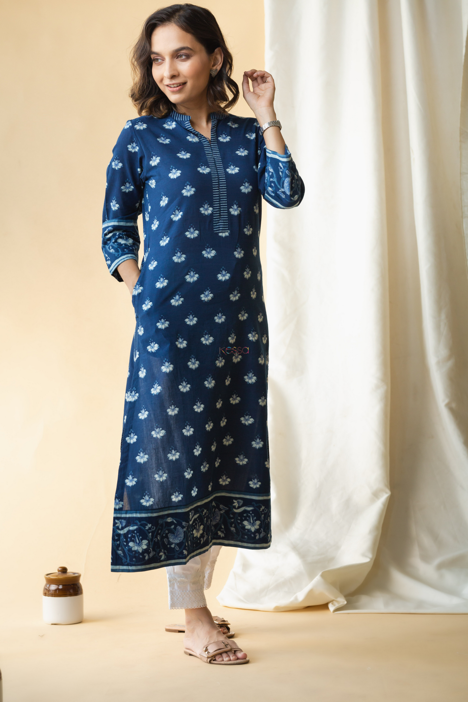 21 Indigo Kurtis ideas | kurta designs, kurti designs, clothes for women