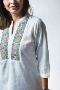 Image for Kessa Avdaf40 Badra Top With Embroidery Details Top
