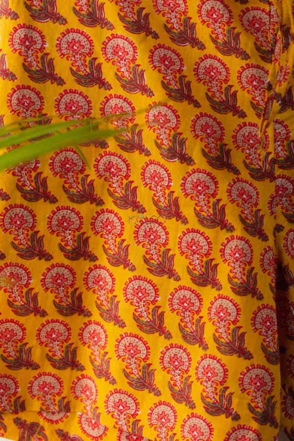 Image for Kessa Avs01 Orange Peel Yellow Shorts Closeup