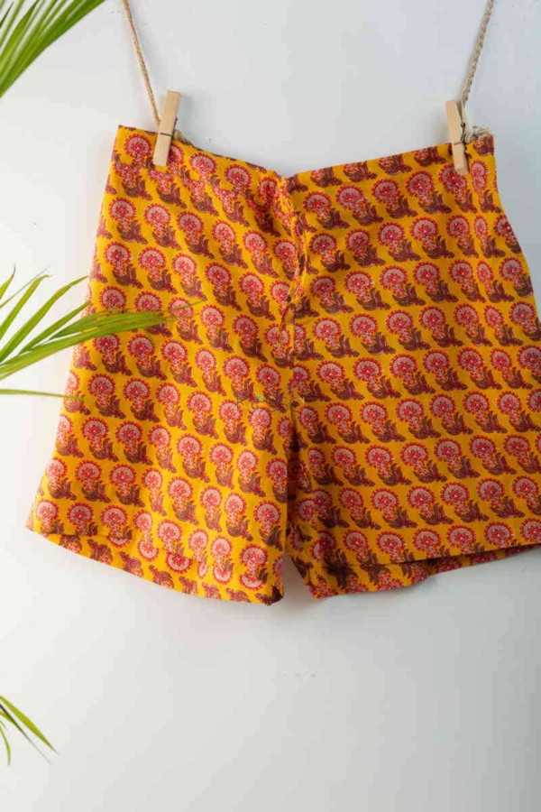 Image for Kessa Avs01 Orange Peel Yellow Shorts Featured