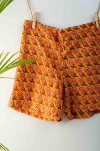 Image for Kessa Avs01 Orange Peel Yellow Shorts Look