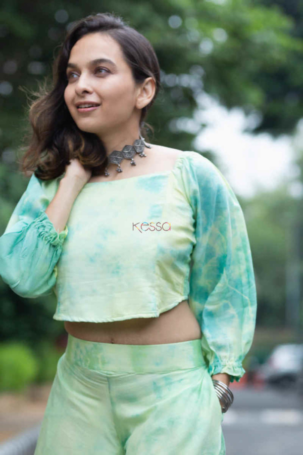 Image for Kessa Kcb20 Rangeeli Co Ord Set With Tie And Dye 1 Top