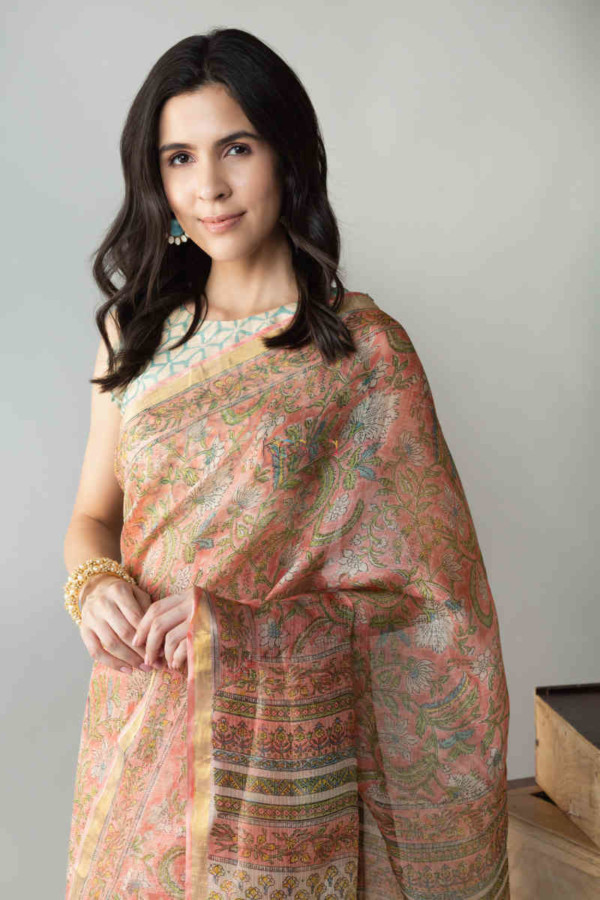 Image for Kessa Vcs01 Amshutha Kota Silk Saree With Blouse Front 1