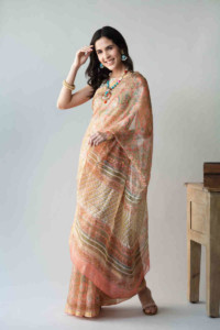 Image for Kessa Vcs01 Amshutha Kota Silk Saree With Blouse Side