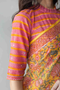 Image for Kessa Vcs02 Anora Kota Doriya Saree With Blouse Sleeves