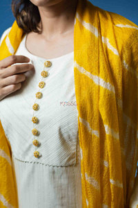 Image for Kessa Ws701 Chakori Kurta Dupatta Set With Embroidery And Gota Work Dupatta