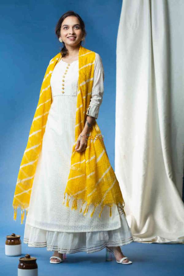 Image for Kessa Ws701 Chakori Kurta Dupatta Set With Embroidery And Gota Work Featured