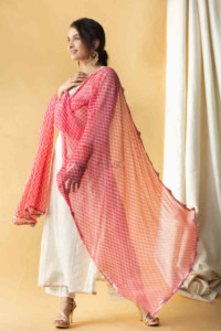 Image for Kessa Ws706 Aurima Kurta Dupatta Set With Pittan Thread Work Look 1