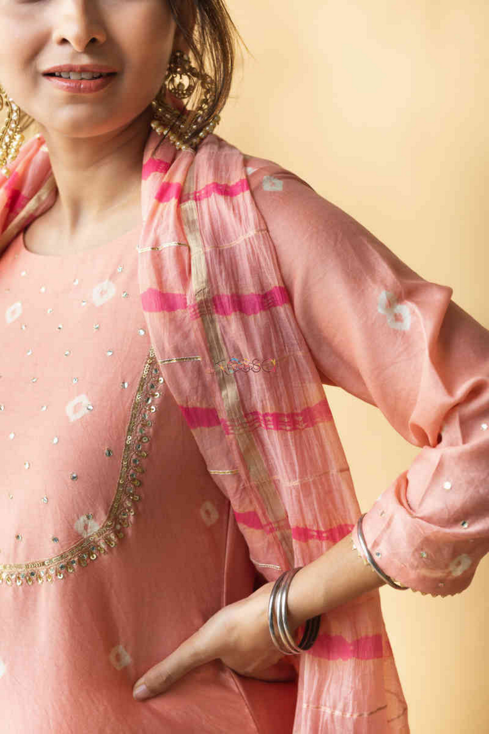 Saachi Ladies Flavour Chanderi Afghani Readymade Suit – Kavya Style Plus