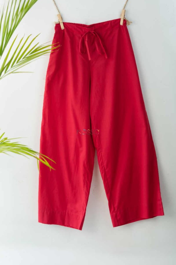 Image for Wsp02 Palazzo With Pocket Elasticated Waist T Red Featured