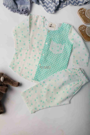 Image for Kessa Dek36 Tabrid Kurta Pajama Set With Quirky Print 1 Featured