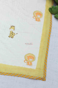 Image for Kessa Kaq162 Babbar Baby Quilts With Hand Block Print Closeup