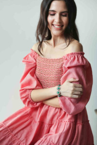 Image for Kessa Kcb21 Amreena Dress With Shirring Sitting 1