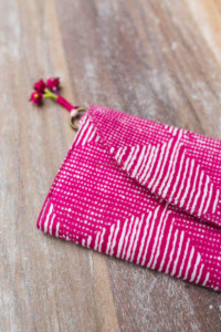 Image for Kessa Vca13 Affra Clutch With Beads And Tassel Closeup