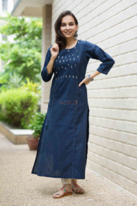 Image for Kessa Ws716 Jemisha Kurta With Kantha And Sequin Details Featured 1
