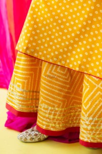 Image for Kessa Avdaf72 Natika Kurta Dupatta And Skirt Set Closeup Bottom