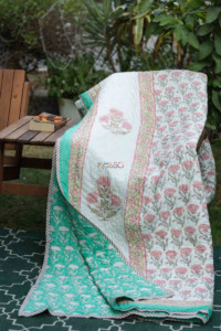 Image for Kessa Kaq163 Narmeen Mulmul Double Bed Quilt Featured
