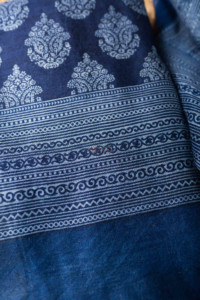 Image for Kessa Kula08 Medha Tussar Kurta Dupatta Fabric Closeup