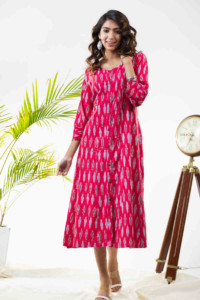 Image for Kessa Ws824 Isbella Ikat A Line Dress Featured