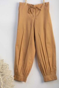Image for Kessa Sap14 Pleated Cotton Salwar Camel Featured