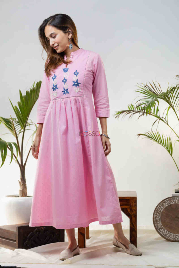 Image for Kessa Avdaf101 Maya Dobby Based A Line Dress Front