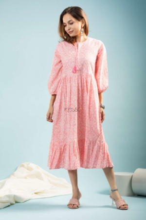 Image for Kessa Avdaf112 Tullia Mid Length Cotton Dress Featured