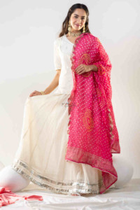 Image for Kessa Ws852 Niranjana Cotton Based Complete Skirt Set Dupatta