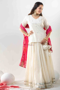 Image for Kessa Ws852 Niranjana Cotton Based Complete Skirt Set Front