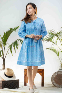 Image for Kessa Avdaf132 Oishi Powder Blue Dress Featured