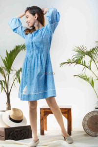 Image for Kessa Avdaf132 Oishi Powder Blue Dress Look