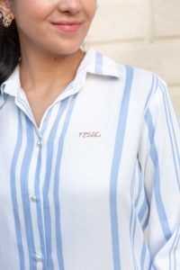 Image for Kessa De136 Alina Full Sleeves Shirt Closeup