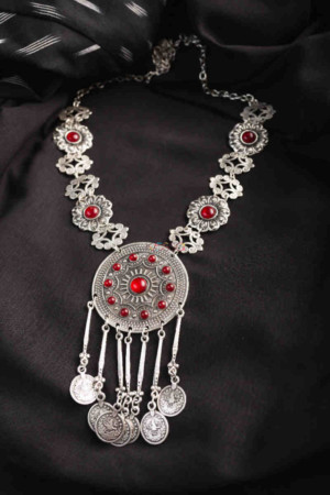 Image for Kessa Kpn130 Turkish Multi Stone Drop Necklace Featured