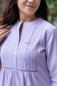 Image for Kessa Avdaf173 Eshita Cotton Flex Short Dress Closeup