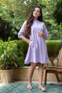 Image for Kessa Avdaf173 Eshita Cotton Flex Short Dress Side
