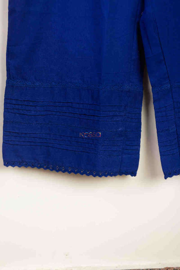Image for Kessa Sap15 Siara Cotton Gotta Palazzo Blue Closeup