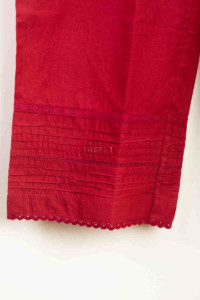 Image for Kessa Sap15 Siara Cotton Gotta Palazzo Red Closeup