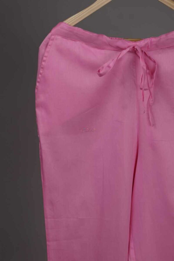 Image for Kessa Wfs01 Zaam Silk Cotton Pant Blossom Pink Front New