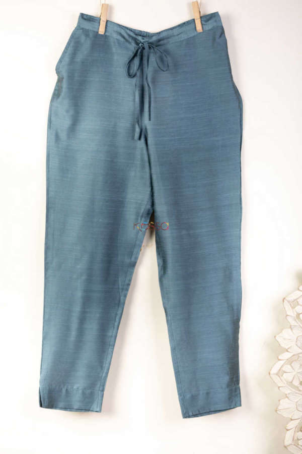 Image for Kessa Wfs01 Zaam Silk Cotton Pant D.grey Featured