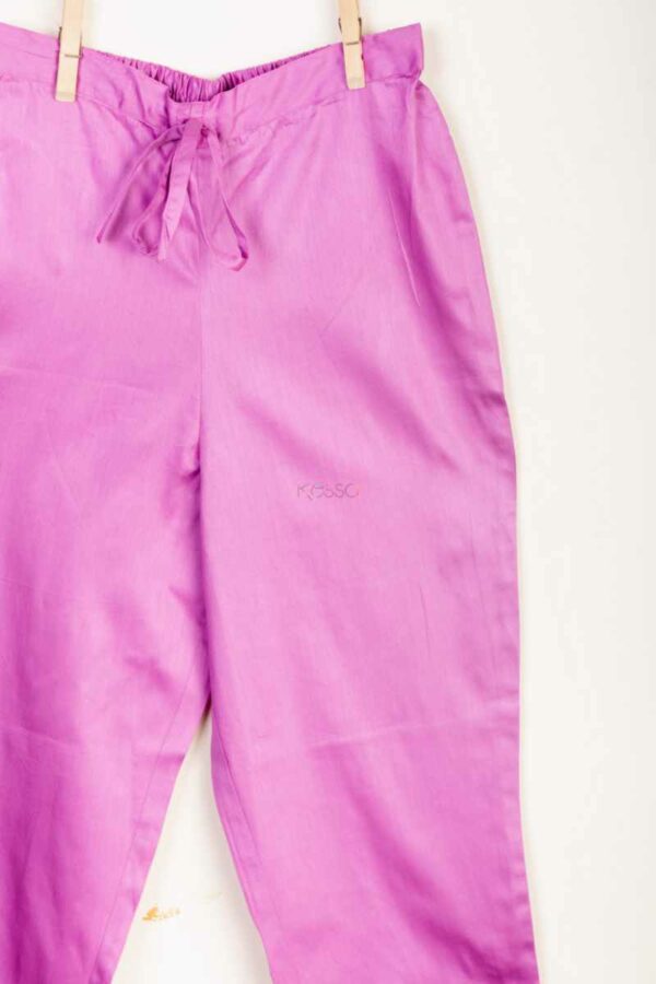 Image for Kessa Wfs01 Zaam Silk Cotton Pant Lavender Side