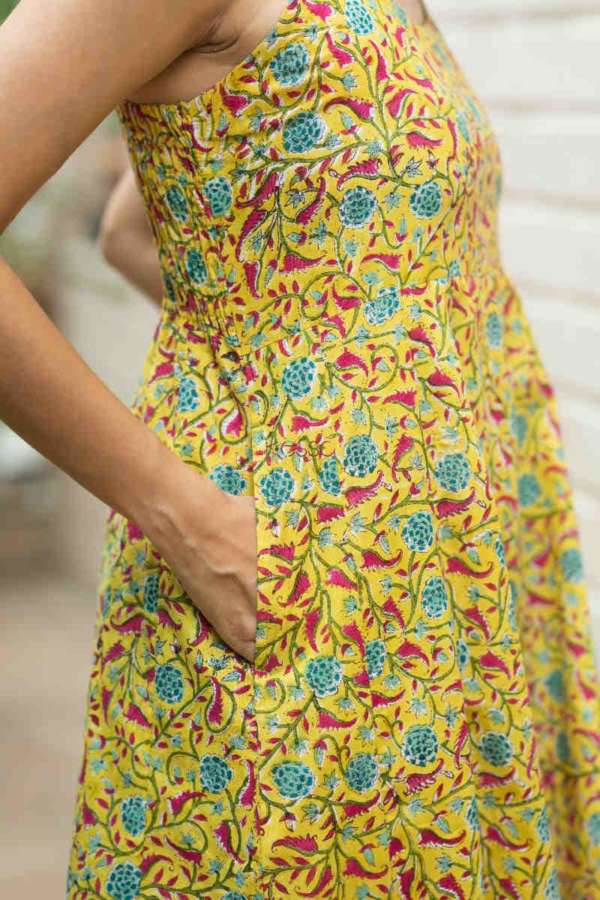 Image for Kessa Wsr315 Anika Handblock Dress Pocket