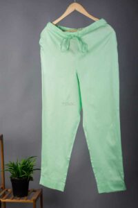 Image for Wfs01 Zaam Silk Cotton Pant Pastel Green Featured