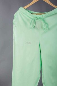 Image for Wfs01 Zaam Silk Cotton Pant Pastel Green Front