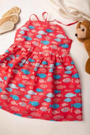 Image for Kessa Aj62 Ananya Cotton Girls Frock Featured