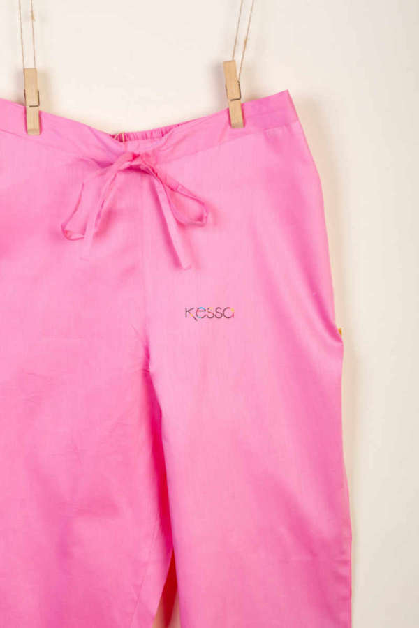Image for Kessa Wfs01 Zaam Silk Cotton Pant Baby Pink Featured New